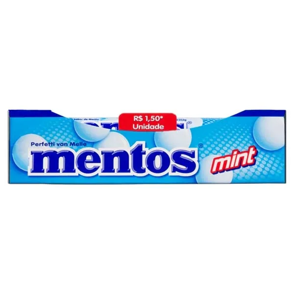 Bala Mentos Stick Mint 37,5g MENTOS 14UN MINT