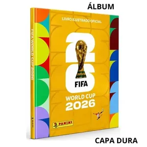 Álbum de Figurinhas Capa Dura Ouro FIFA World Cup 2026 980 Cromos 48 Seleções Dourado Editora Panini Álbum de Figurinhas Capa Dura Ouro FIFA World Cup 2026 Dourado Editora Panini