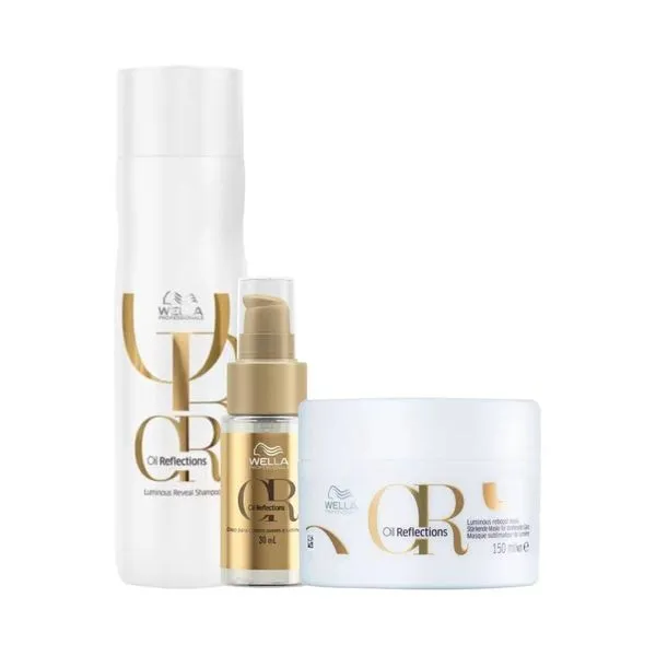 Kit Wella Oil Reflections Smoothening Trio (3 Produtos)