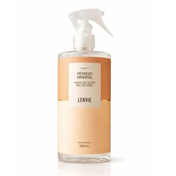 Água Perfumada para Tecidos e Ambientes Pêssego Oriental Arabesc 500ML Perfuma e Aromatiza L'envie Água Perfumada Pêssego Oriental Arabesc 500ML para Tecidos e Ambientes L'envie