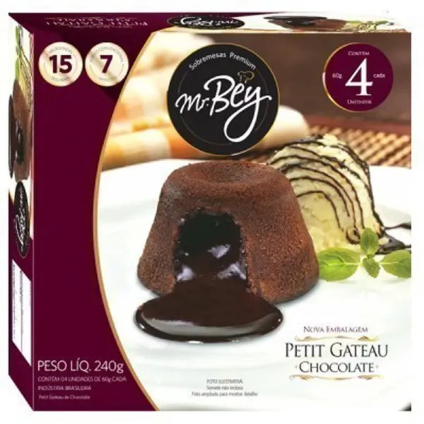 Sobremesa Mr Bey Petit Gateau 240g
