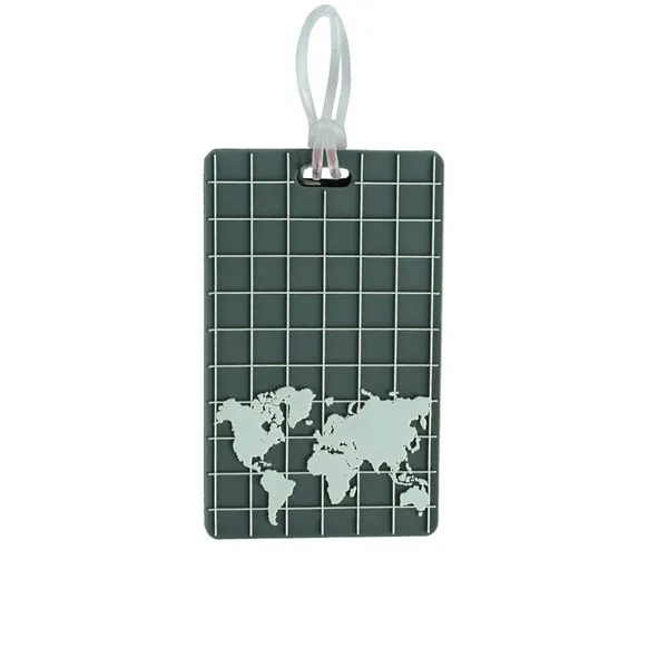 Identificador de Bagagem Mapa Mundi Stradda CINZA