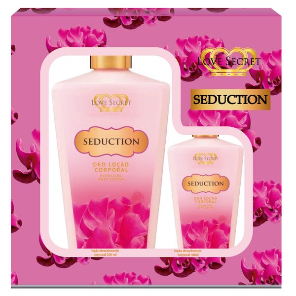 Kit Seduction loção corporal de Love Secret Kit (250ml + 60ml)