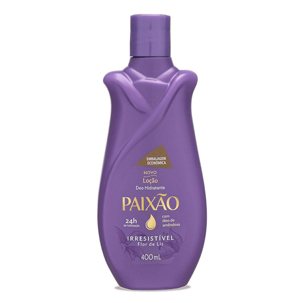 Hidratante Corporal Paixão Irresistível com Óleo de Amêndoas Ação Desodorante 400ml