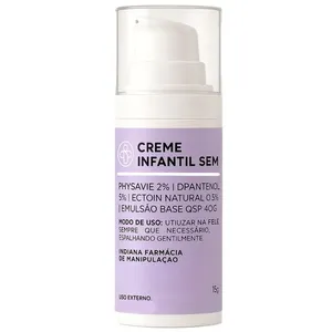 Creme Infantil Indiana Manipulado Sem Corticoide 15g