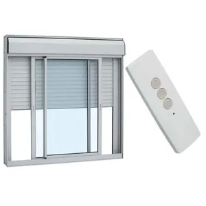 Janela Persiana Integrada Automática 110V Alumínio Branco - 120x120