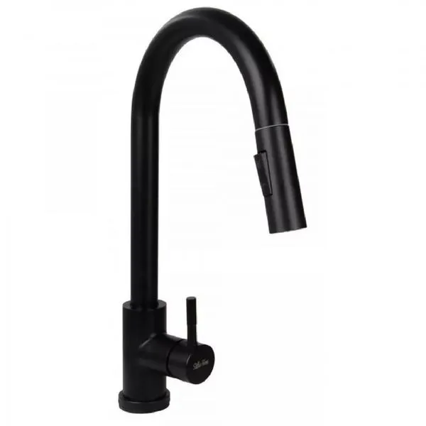 Torneira Gourmet Monocomando Extensível Touch Fosco Latão TOR-014 Preta Stillus Home Torneira Gourmet Monocomando Extensível Touch TOR-014 Preta Stillus Home