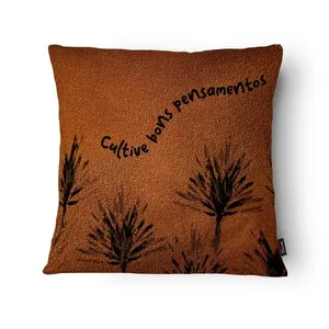 Capa Almofada Floral Frase Botânica Bouclê 43x43cm FLB03 - Tuti Gottô