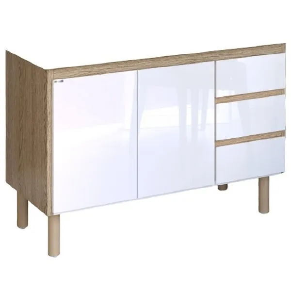 Armário de Cozinha 116,2cm Atenas Sem Pia Branco - 584102 - A.J. RORATO