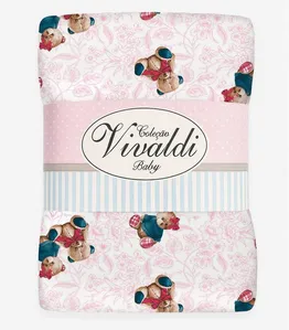 Manta Dupla Face Baby Vivaldi Rosa UN / Rosa