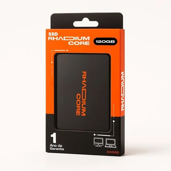 SSD Interno Rhadium Core 2.5" Sata III 120GB 450MBPS