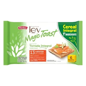 Torrada Marilan Lev Magic Toast Integral 6 Unidades
