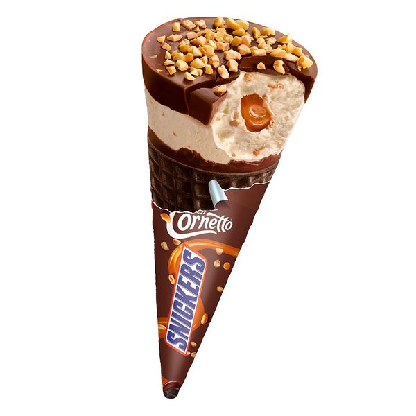 Sorvete Kibon Cornetto Snickers 90ml