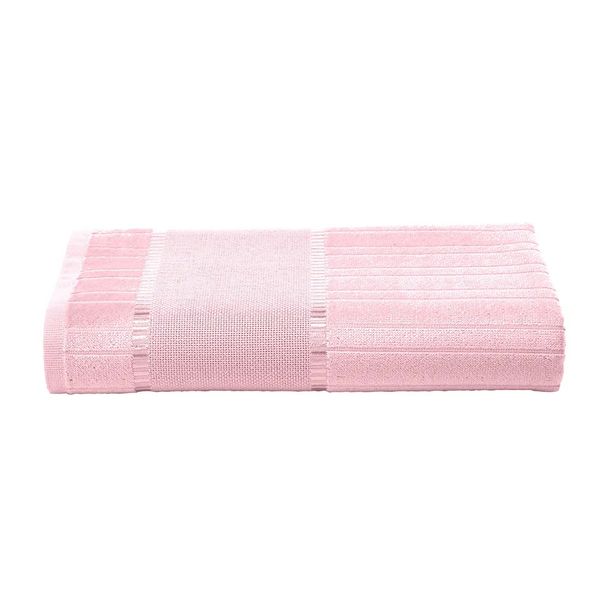 Toalha Banho Veludo de Bordar Bella 70x140cm Dohler Rosa 5211