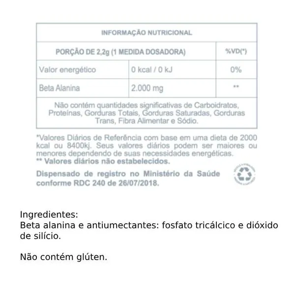 Beta Alanina Canibal Inc 200g