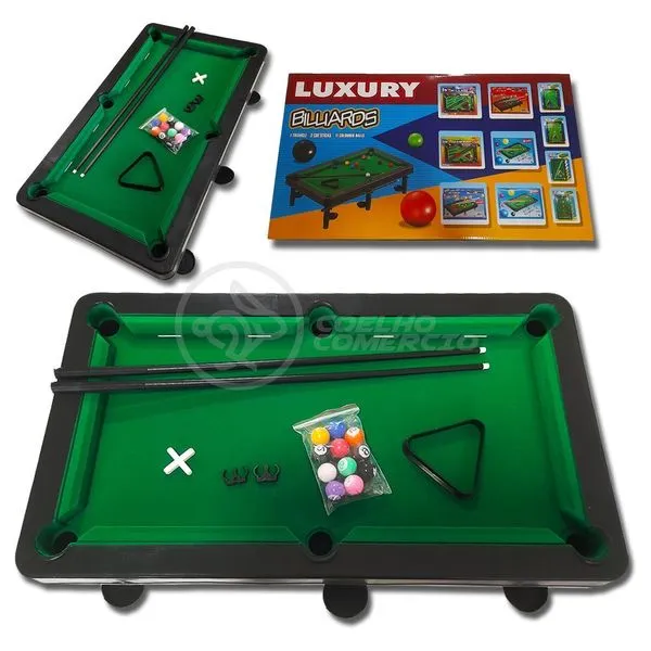 Luxury Billards Champion Mesa De Bilhar Infantil 54x30 Brinquedo De Sinuca Para Crianças - Grande
