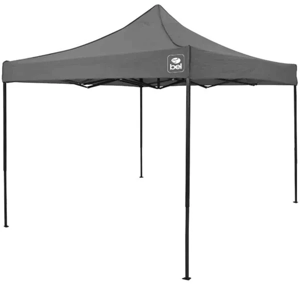 Tenda Gazebo Belfix Dobrável 3m x 3m Cinza 334308