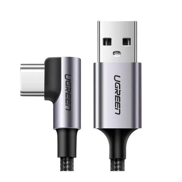Cabo USB-A > USB-C Ugreen 1m, 3A, 90 graus - US284