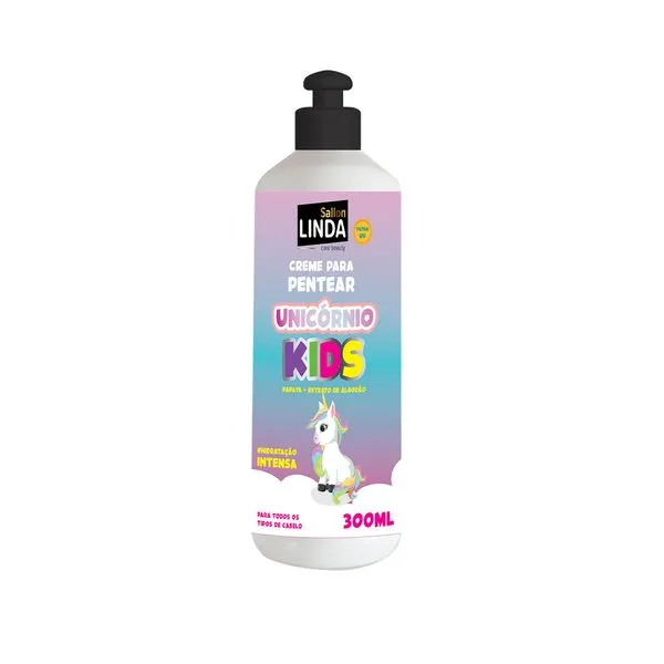 Creme De Pentear Sallon Linda Kids Unicórnio 300ml