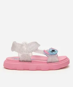 sandália papete velcro stitch rosa 23-24