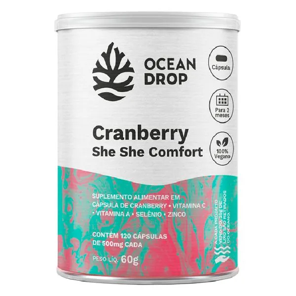 Cranberry She She Comfort Ocean Drop 500mg 120cáps