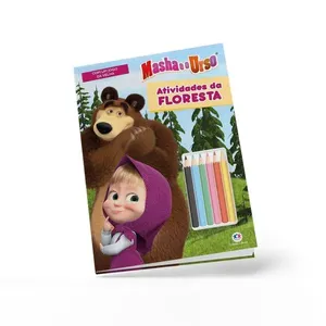 Brinquedo Livro de Atividades Marsha e o Urso-Atividades da Floresta