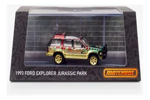 Matchbox Jurassic Park 1993 Ford Explore Coleção 1magnus Verde