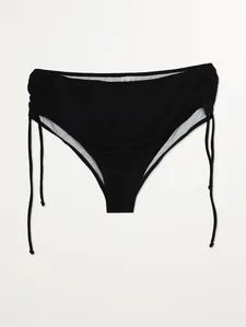 Biquíni Calcinha Texturizada Plus Size Feminina PRETO 48