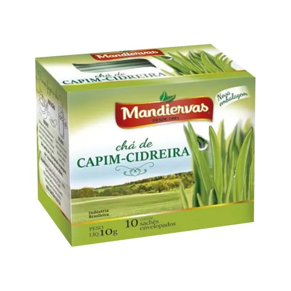 Cha Mandiervas Capim-cidreira Com 10 Saches
