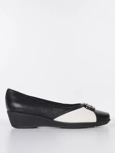 Sapato Anabela Piccadilly Feminino PRETO/OFF WHITE 39