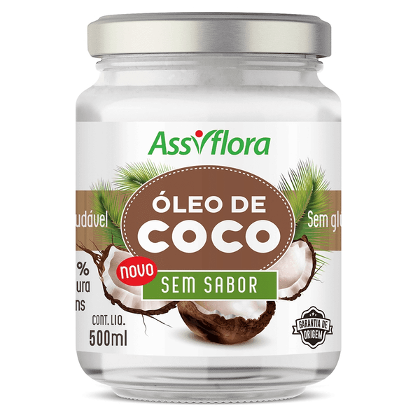Óleo de Coco Assiflora Sem Sabor 500ml