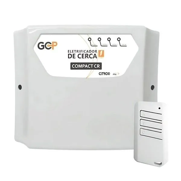 Central de Cerca Elétrica Compact CR Cx7802 com Saída de Alta Tensão 10.000V e Dois Setores de Alarme Preto GCP Central de Cerca Elétrica Compact CR Cx7802 com Saída de Alta Tensão 10.000V Preto GCP