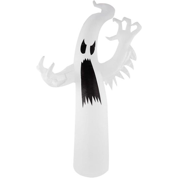 Enfeite Halloween Inflável Gigante Quintal e Jardim Arvore Fantasma Assombração 2,40 Metros Para Área Externa Bivolt -