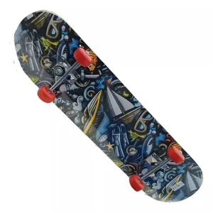 Skate Infantil Suporta Até 50kg Madeira Pvc Lixa 79x20x8cm (MP)