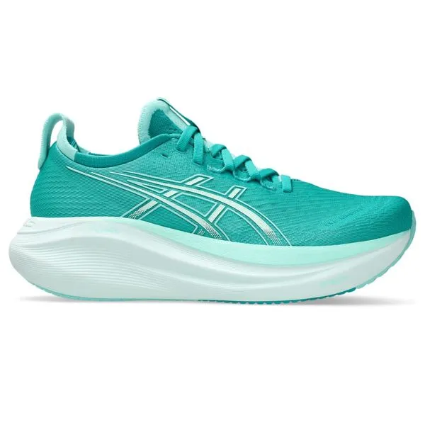 Tênis ASICS GEL-Nimbus 27 - Feminino - Verde/Azul - tam: 40.5