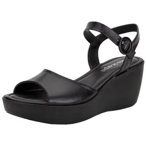 Sandália Feminina Anabela Via Scarpa 175718842 PRETO 36