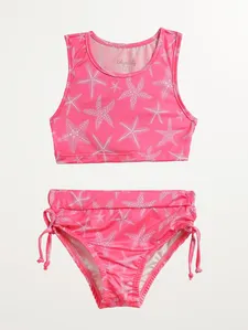Biquíni Com Amarração Infantil Para Menina- ROSA 8