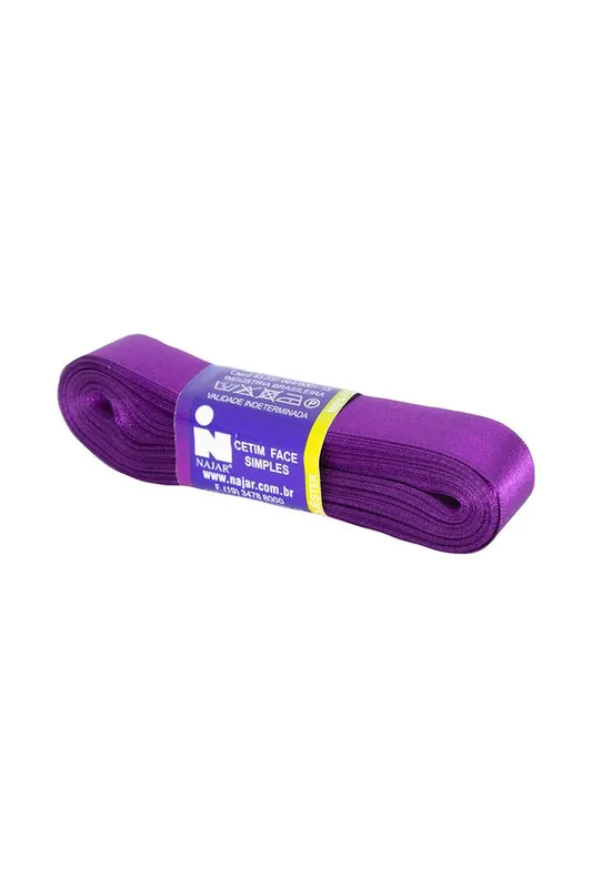 Fita de Cetim Nº05 22mm Peça com 10m Roxo Violeta