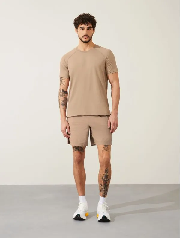 Shorts Masculino Longo Training Bege Panama P