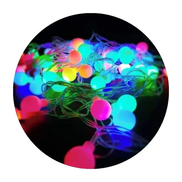 Cordão Led Global Bolinhas Colorido 4 Metros Bivolt 51004 (MP)