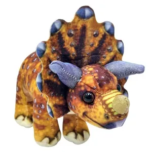 Dinossauro Triceratops Pelúcia com 21 cm Comp. Fofinho Hipoalergênico Verde Fizzytoys Pelúcia de Dinossauro Triceratops com 21 cm Comp. Hipoalergênico Verde Fizzytoys