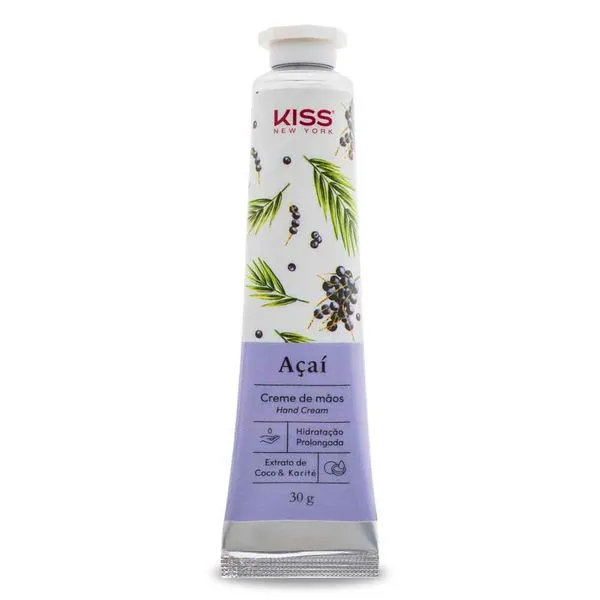 Creme para Mãos Kiss NY Açaí 30g - Hidratação Profunda