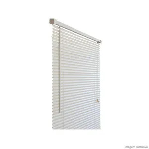 Persiana horizontal de PVC 100x160x2,5cm marfim Primafer