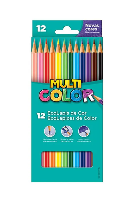 Lápis de Cor Faber-Castell Multicolor Super 12 Cores