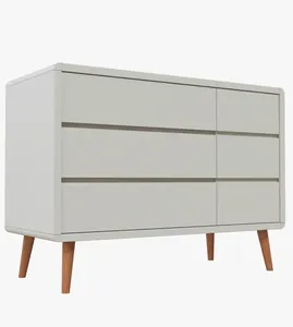Cômoda Sonhos Up com Porta New Areia/Madeira