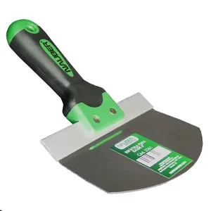 Espátula Inox Redonda para Balde 6" com Lâmina Curva para Remover Massa e Tinta de Baldes Redondos Ergonômica Inox Espátula Inox Redonda para Balde 6" com Lâmina Curva Ergonômica Inox Nauber