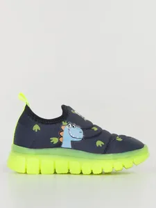 Tênis Dino Led Infantil Para Menino - MARINHO/VERDE 27