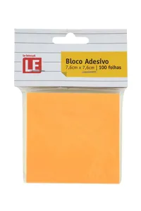 Bloco Adesivo Le Neon 7,6x7,6cm