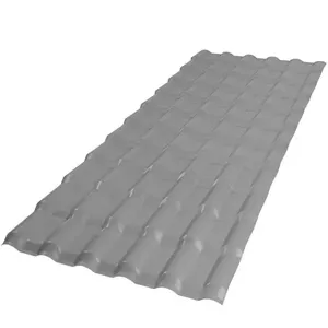 Telha de PVC Plan P3010055 2,42m X 88cm 6 Ondas Cinza com Isolamento Térmico e Acústico Afort Telha de PVC Plan P3010055 2,42m X 88cm 6 Ondas Cinza com Alta Resistência Mecânica Afort