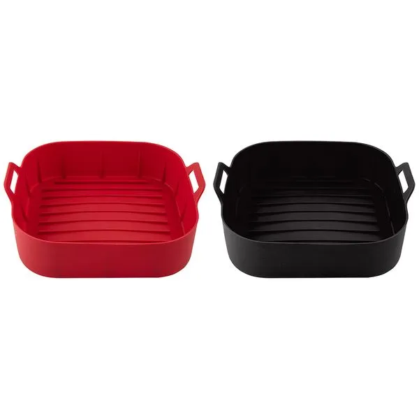 Forma para Fritadeira Elétrica Quadrada Silicone Sortida 20,3x20,3x7cm LM3577INO - honeyhome